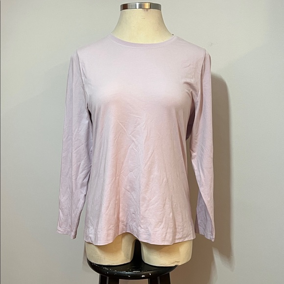 Lavender Long Sleeve Breathable Athletic Tee by ATHLETA Cotton Classic Tee - Picture 3 of 10